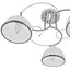 Люстра стельова Brille в зал E27 60W CH (LK-600C/3) - мініатюра 2