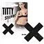 Наклейки на соски Cottelli Collection Nipple Sticker X чорний - мініатюра 5