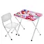 Дитячий столик складаний зі стільчиком M 5969-1 металік - мініатюра 1