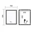 Дзеркало Mixxus Premium FLASH MR21-70x90 (LED Touch, Anti-fog, годинник) (MP6618) - мініатюра 5