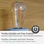 Вінтажна лампочка Brennenstuhl Connect WiFi Filament LED Lamp Edison (вінтажна лампочка, сумісна з Amazon Alexa та Google Assistan - мініатюра 5