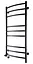 Электрический полотенцесушитель Unio LDE EL 1000-500-9 BLK Лесенка Дуга Элит черный, Черный матовый, Левое, Механический - миниатюра 2