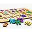 Розвиваюча гра PuzzleOk Цифри для дітей дерев'яна P-OK-2 (2013519744) - мініатюра 3