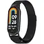 Ремінець DK для Xiaomi Mi Band 8 Metal Milanese Loop Magnetic (015814) (black) - мініатюра 2