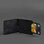 Мужской кожаный портмоне черный 10.0 зажим для денег Crazy Horse - миниатюра 8