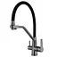 Змішувач для кухні на дві води з гнучким виливом Mixxus FUL-021 graphite MI6115 Графіт - мініатюра 1