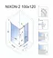 Душевая кабина Rea Nixon 100x120 L chrome REA-K5014 + REA-K5002, Левая, прозрачный, хром - миниатюра 2