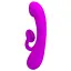 Вібратор-кролик Pretty Love Full Cover Silicone Sincere 17 см фіолетовий - мініатюра 2