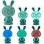 Світильник-нічник Kite LED з акумулятором Bunny зелений (K24-490-1-4) - мініатюра 3