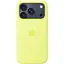 Чехол Silicone Case with Button, Animation & MagSafe для Apple iPhone 17 Pro Neon Yellow AAA (153240) - миниатюра 2