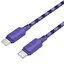 Дата кабель Hoco X116 Meridian Type-C to Type-C 60W (1m) Gradient Purple Mix - мініатюра 4