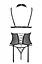Корсет с открытой грудью Passion DOMINICA CORSet L/XL beige пажи для чулок стринги - миниатюра 4