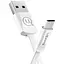 Кабель Usams SJ201 U2 Micro Flat Data Cable 1,2 м Белый - миниатюра 1