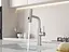 Cмеситель для кухни с выдвижной лейкой водопад нержавеющий Nett LS-35 Нержавеющая сталь - миниатюра 3