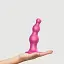 Насадка для страпону Strap-On-Me Dildo Plug Beads Framboise Metallic L - мініатюра 5