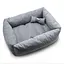 Лежак для собак та котів Zoo-hunt Бліць прямокутний сірий №3 60х85х23 см - мініатюра 1