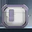 Футляр протиударний Locking Button для навушників Airpods 3 Light Purple - мініатюра 2