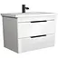 Тумба Мойдодир Iris 80-А з умивальником Fenova 80 підвісна Білий - мініатюра 1