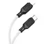 Кабель Hoco X90 Cool силиконовый зарядный кабель для Lightning 2.4A 1 м белый - миниатюра 1