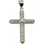 Срібний хрест Аметист з фіанітами 1351951 - мініатюра 1