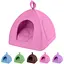 Піраміда для тварин Теремок, ХXS, Ш 35 см, Д 35 см, В 35 см рожевий - мініатюра 1