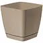 Горщик для квітів Form-Plastic Тоскана квадро-19 5 л бежевий (0734-002) - мініатюра 1