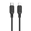 Дата кабель Hoco X90 Cool silicone Type-C to Lightning 20W (1m) Black - миниатюра 1