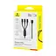 Кабель 3 в 1 Baseus Silky One-for-Three Fast Charging Cable USB-A to M+L+C 100W 1.5 м Черный - миниатюра 2