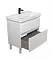 Тумба Мойдодир Fluffy 80-U з умивальником Vivace 80 Білий матовий - мініатюра 3