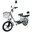 Электровелосипед Minako U18" 600W 48V 18Ah + сиденье/багажник серый - миниатюра 1