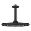 Верхний душ с потолочным душевым кронштейном 142 мм, 1 режим струи Grohe Tempesta 250 266692430, Черный матовый - миниатюра 1