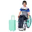 Кукла, 30 см, парень, шарнирная, инвалидное кресло (в ассортименте) - миниатюра 1