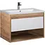 Тумба Мойдодир Oslo 80 Wood з умивальником Cosmo 80 дуб крафт/Білий - мініатюра 1