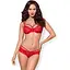 Комплект білизни Obsessive 860-SET-1 S/M червоний - мініатюра 1