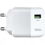 Мережевий зарядний пристрій Hoco C98A Proton single port QC3.0 charger ( EU ) Білий - мініатюра 1