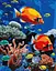 Набір для розпису по номерах Яскравий риф, Ideyka, 40x50 см, КНО6703 - мініатюра 1
