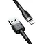 Кабель Baseus Cafule Cable USB For iP 2A 3m Gray+Black - мініатюра 4