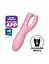 Вібратор для клітора Satisfyer Threesome 4 14 см рожевий - мініатюра 8