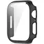 Чехол-накладка DK Пластик Soft-Touch Glass Full Cover для Apple Watch 45mm (black) - миниатюра 1