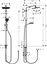 Душевая система Hansgrohe Crometta S 240 1jet Showerpipe Reno 27270000, Хром - миниатюра 2