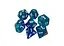 Набір кубиків Double Color Glitter 7 Dice Set - Blue-Aqua , 7 шт. (g7dglitdc01) - мініатюра 1
