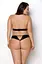 Комплект из экокожи Passion Malwia Set with Open Bra black 4XL/5XL - миниатюра 2