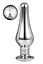 Анальна пробка Gleaming Love Pleasure Plug L 12.7 см (срібляста) - мініатюра 1