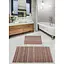Набір килимків для ванної кімнати Diva Parca Grey Beige 60 x 100 + 50 x 60 - мініатюра 1