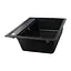 Гранітна мийка Globus Lux Volta чорний металiк 570x510 мм А0001, Чорний - мініатюра 3