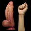 Фаллоимитатор LoveToy Dual layered Platinum Silicone 24.5 см телесный - миниатюра 11