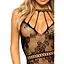 Ажурна сукня-сітка Leg Avenue Lace Mini dress With cut-outs Black, One Size - мініатюра 7