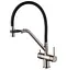Смеситель для кухни на две воды с гибким изливом Koer KB-72006-07 KR3382 Графит - миниатюра 1