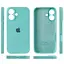 Чохол Epik Silicone Case Full Camera Protective AA для Apple iPhone 16 Plus 6.7 Бірюзовий/Marine Green - мініатюра 4
