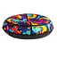 Надувні санки-тюбінг "Абстракція" 1.2 м Т33872-1 — з міцного матеріалу, з ручками та тросом - мініатюра 1